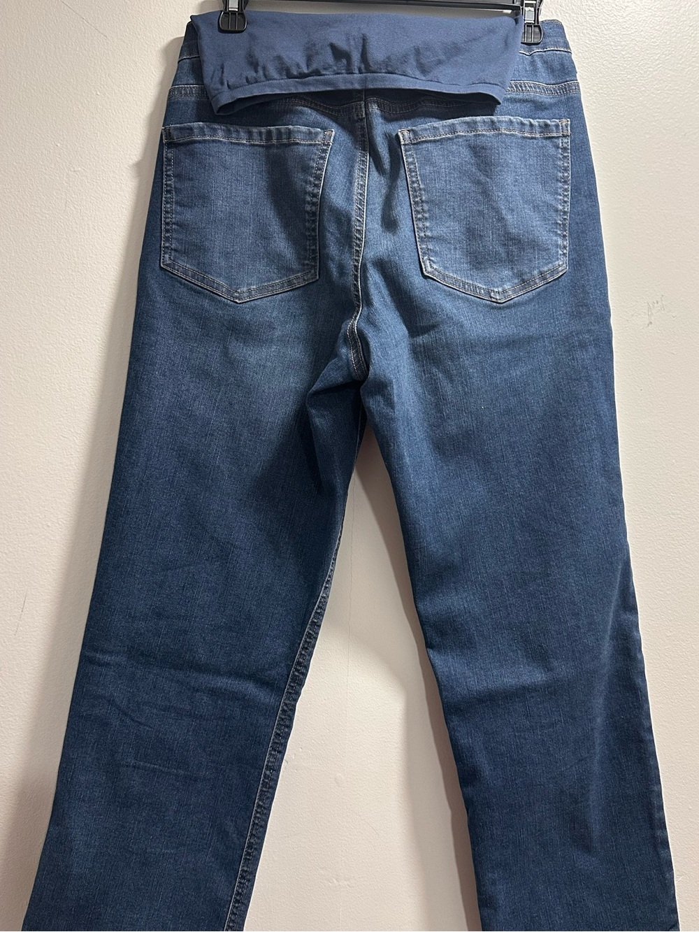 Time and Tru Maternity Straight Jeans in Dark Blue